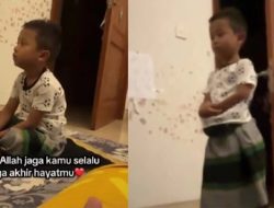 Viral Bocah Tahan Kantuk untuk Salat Tahajud, Orang Tua Banjir Pujian