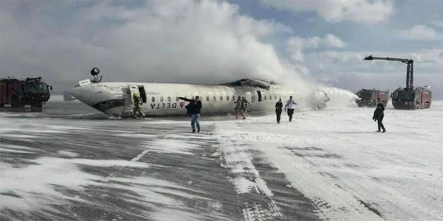 Penumpang Delta Airlines Selamat Meski Pesawat Jatuh Terbalik, Kenapa?