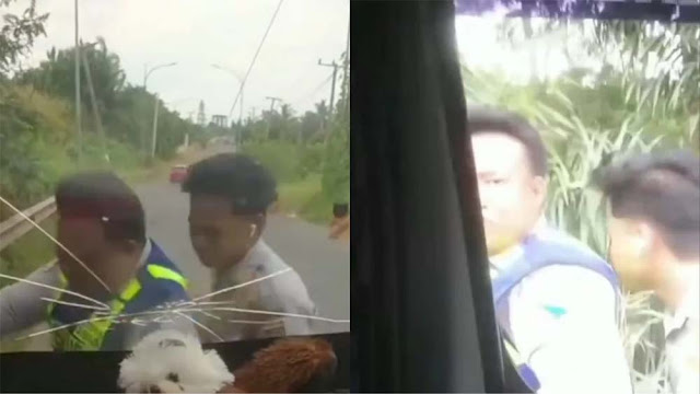 Viral Dua Pria Berseragam Dishub Lakukan Pemerasan Terhadap Sopir Pikap, Warganet Heboh!