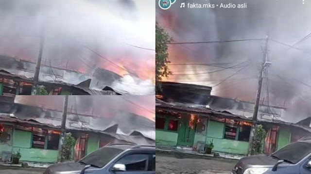 39 Rumah Hangus Terbakar di Asrama Kesdam Hasanuddin Makassar, Kebakaran Diduga Dipicu Gas Bocor