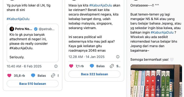 Jepang Aji Mumpung, Manfaatkan Tagar Kabur Aja Dulu Rayu WNI Pindah