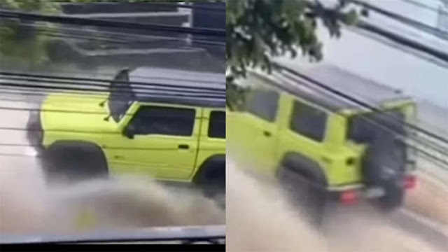 Suzuki Jimny Terjang Banjir Berarus Deras, Warganet Heboh: Keren!