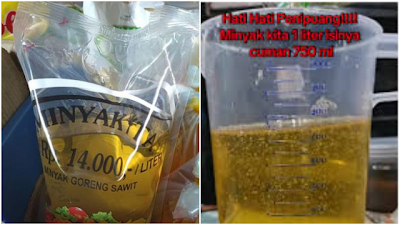 Viral MinyaKita 1 Liter Isinya Hanya 750 ml, Mentan Amran Ngamuk!