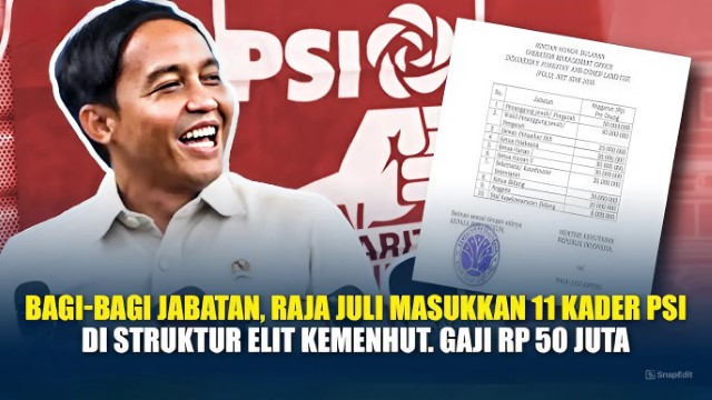 Rocky Gerung: Sekjen PSI Raja Juli Antoni Bangun Nepotisme di Kemenhut!