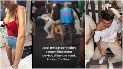 Dua Turis Israel Lari Terbirit-birit Dihaja Lady Boy Saat Berwisata di Thailand