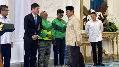 Sah! Prabowo Umumkan Aturan Pemberian Bonus Hari Raya Untuk Ojol dan Kurir Online