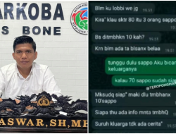 Chat WA Bocor, Kasat Narkoba Polres Bone Diduga Minta Uang Damai Rp70 Juta ke Pelaku Narkoba