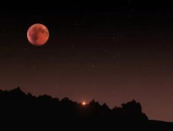 Fenomena Bulan Merah Darah Muncul di Malam Ramadhan 2025, Pertanda Apa?