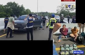 Bak Film Action, BNN Lampung Gagalkan Penyelundupan Narkoba di Tol Trans Sumatera