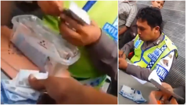 Panen Cuan, Viral Video Polisi Terima Banyak Uang Damai Secara Terang-terangan