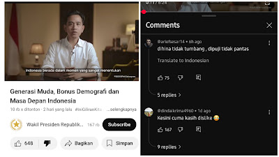 Dicemooh Netizen, Video Wapres Gibran Ulas Film Jumbo Malah Dapat Lebih Banyak Dislike daripada Like