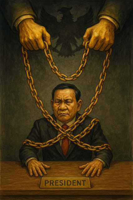 Kajian Politik Merah Putih: Prabowo Diduga Terjerat Rentenir Bohir Oligarki, Tak Berdaya Lepas dari Bayang-bayang Jokowi