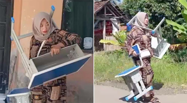 Viral Ortu Murid di Lebak Pikul Meja & Kursi ke Sekolah Usai Diminta Ganti Rugi