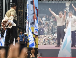 Prabowo Copot Seragam Safarinya Saat Lagu Buruh Berkumandang di Monas