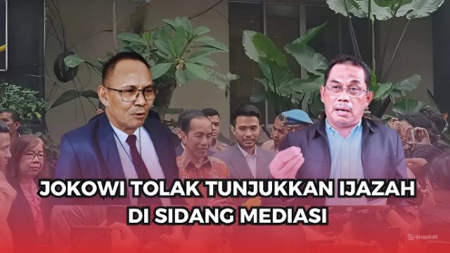 Kemarin Janji Akan Terbuka, Kini Jokowi Ogah Tunjukkan Ijazah Meski Diminta Pengadilan, Sidang Mediasi Terancam Deadlock!