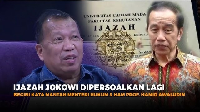 Jokowi Ogah Perlihatkan Ijazah UGM Miliknya, Eks Menkumham Hamid Awaluddin: Dia Sengaja Memelihara Isu ini!
