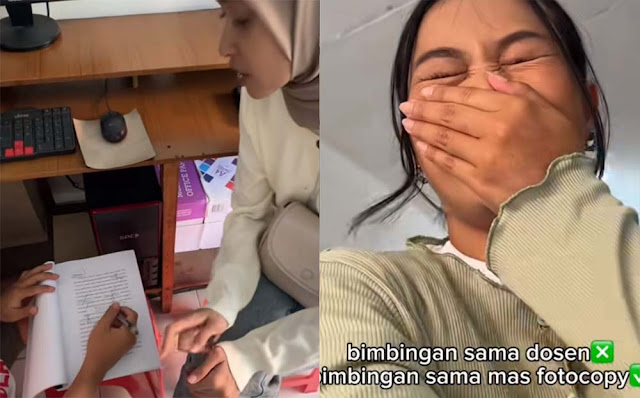 Viral Tukang Fotokopi Rasa Dosen, Beri Bimbingan ke Mahasiswi yang Mau Cetak Skripsi