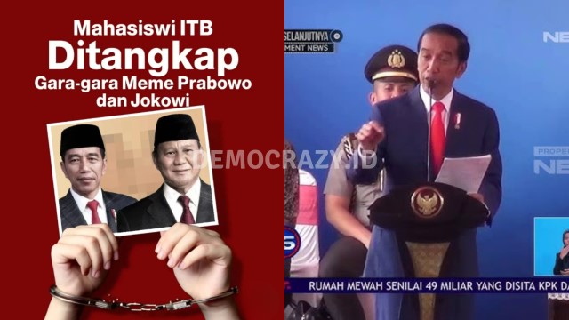 IRONI! Jokowi Usul Undip Bikin Jurusan Meme, Kini Mahasiswa ITB Buat Meme Prabowo-Jokowi Ditangkap Polisi