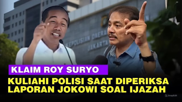 Blak-Blakan! Roy Suryo Buka Suara Soal Pemeriksaan Ijazah Palsu Jokowi