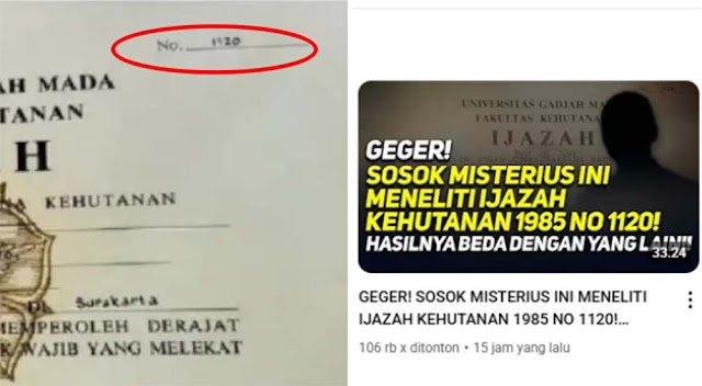 Sosok Ini Pernah Teliti Tiga Ijazah Fakultas Kehutanan UGM 1985, Ijazah Jokowi Disebut Tak Identik dengan Dua Lainnya