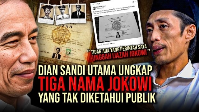 Mengejutkan! Bukan Mulyono atau Joko Widodo, Dian Sandi Utama Kader PSI Ungkap Nama Lahir Jokowi