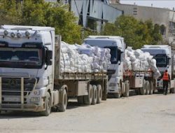 Truk Bantuan PBB Tembus Gaza Setelah 11 Pekan Blokade