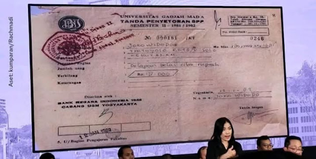 Buni Yani Ungkap Kejanggalan Kwitansi SPP Jokowi Tahun 1982: Mestinya Semester IV kok Semester II?