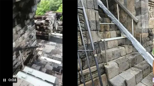 Viral Borobudur Dipasangi Eskalator, Istana: Stairlift untuk Prabowo dan Presiden Perancis Macron