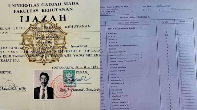 Penuh Nilai C dan D di Transkip Nilai, Terkuak IPK Terakhir Jokowi di UGM, Benarkah Kurang dari 2?