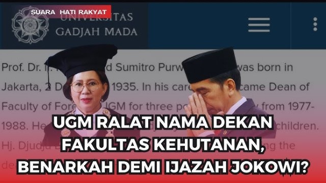 WADUH! Ijazah Jokowi Kembali Dipertanyakan, Dekan Yang Menandatangani Tak Sesuai Periode Jabatan, Dimanipulasi?
