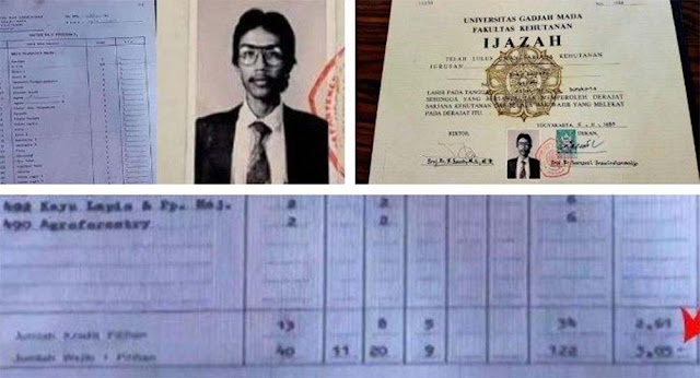 Lengkap Transkrip Nilai Jokowi Kuliah di UGM, 19 Mata Kuliah Nilainya C dan D, Terjawab Berapa IPK