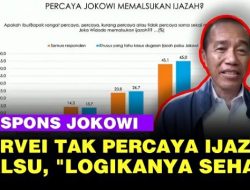 Hasil Survei Sebut 69,7 Persen Masyarakat Yakin Ijazahnya Asli, Jokowi Beri Pujian: Mereka Punya Logika Sehat!