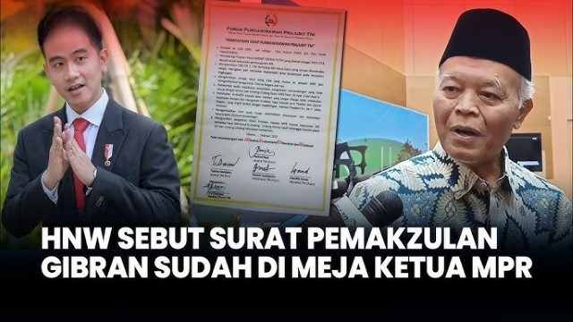 Usulan Pemakzulan Gibran Disebut Sudah di Meja Ketua MPR, Jalan Pelengseran Wapres Kian Lancar?