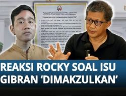 Rocky Gerung Nilai Pemakzulan Gibran Tak Bakal Mudah, Jokowi Bisa Terseret!