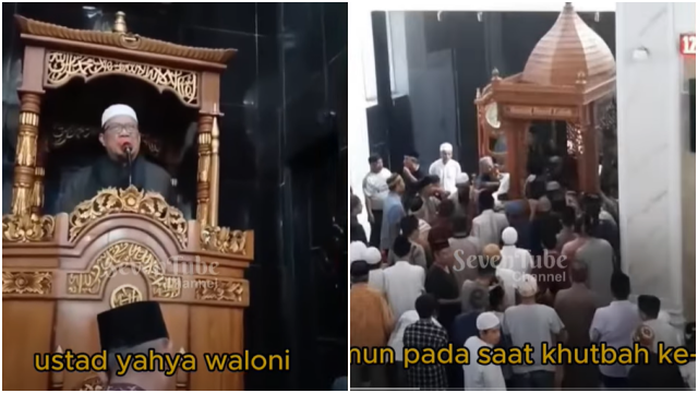 Inilah Video Detik-detik Ustaz Yahya Waloni Meninggal Dunia saat Khotbah Jumat