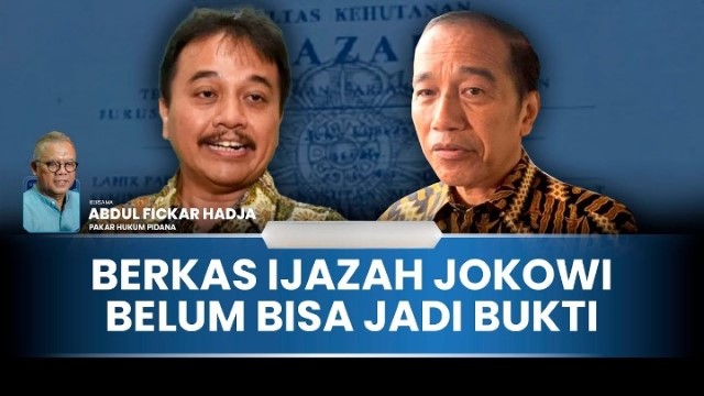 Pakar Pidana Abdul Fickar Hadjar Sebut Kasus Ijazah Jokowi Belum Berkekuatan Hukum Kuat, Apa Alasannya?