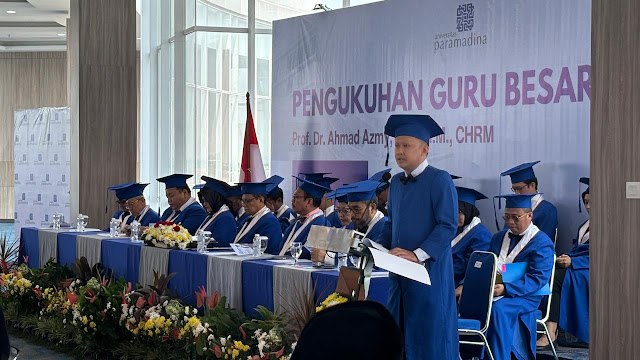 Universitas Paramadina Kukuhkan Prof. Ahmad Azmy sebagai Guru Besar: “Kebahagiaan Karyawan adalah Kunci Kesuksesan Organisasi”