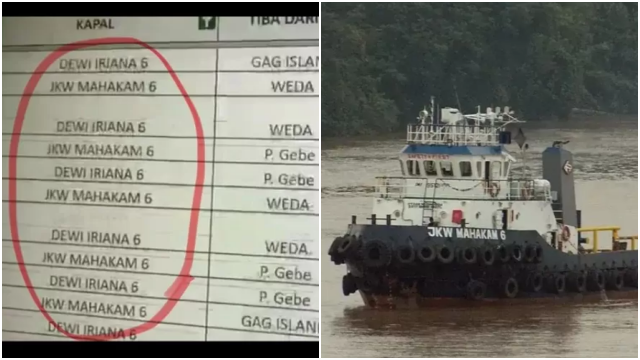 Heboh Kapal JKW Mahakam dan Dewi Iriana Angkut Nikel dari Raja Ampat, Siapa Pemiliknya?