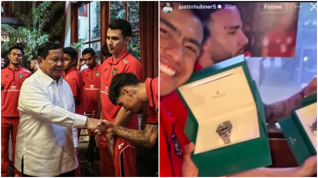 Dituding Pakai Uang Negara, Jam Rolex Seharga Ratusan Juta untuk Pemain Timnas Berasal dari Kantong Pribadi Prabowo