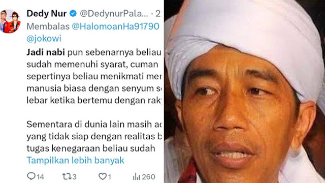 Kader PSI Anggap Jokowi Sudah Miliki Kriteria menjadi Seorang Nabi