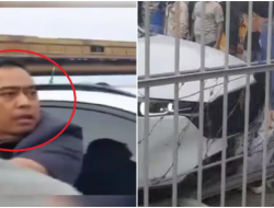 Emosi dengan Aksi Mogok Kerja, Anggota DPRD Kota Cilegon Diduga Sengaja Tabrakkan Mobilnya ke Salah Satu Buruh