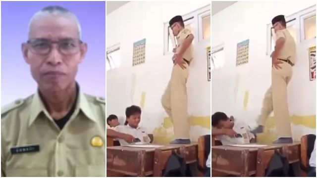 Viral Oknum Guru SMPN 1 Karangawen Demak Tendang Kepala Siswa dari Atas Meja