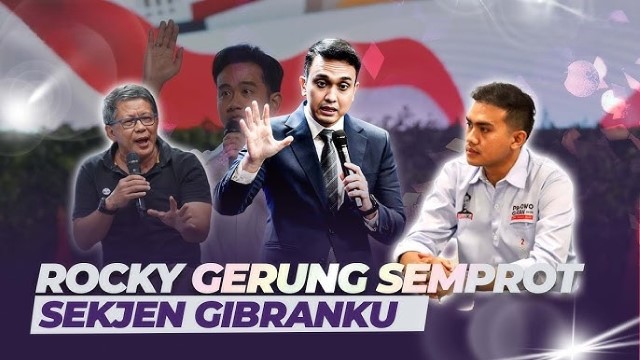 Rocky Gerung Skakmat Sekjen Gibranku: Recent Issue Saja Gak Ngerti, Dasar Pendukung Kosong!
