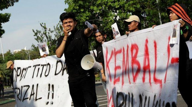 Mahasiswa Aceh Geruduk Gedung Kemendagri, Peringatkan Tito Jangan Memicu Konflik di Tanah Rencong