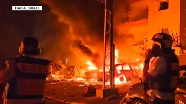 Bak Neraka, Gelombang Serangan Iran di Haifa Israel Picu Kobaran Api