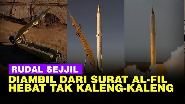 NGERI! Namanya Ada di Surat Al Fill, Inilah Kehebatan Rudal Sejjil Iran Yang Ditembakkan ke Israel