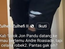 Bupati Solok Jon Pandu ke DPR dengan Celana Robek, Memalukan Urang Minang?