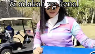 Jadi caddy golf, wanita cantik ini dapat uang tip lebih dari Rp1 juta per hari hingga bisa membiayai adiknya kuliah