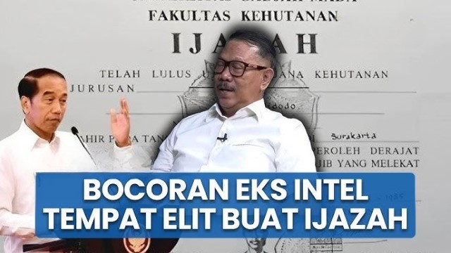 Mantan Intelijen TNI Kolonel Sri Radjasa Buka Suara Soal Ijazah Jokowi: Bukan Cetakan UGM, Tapi...