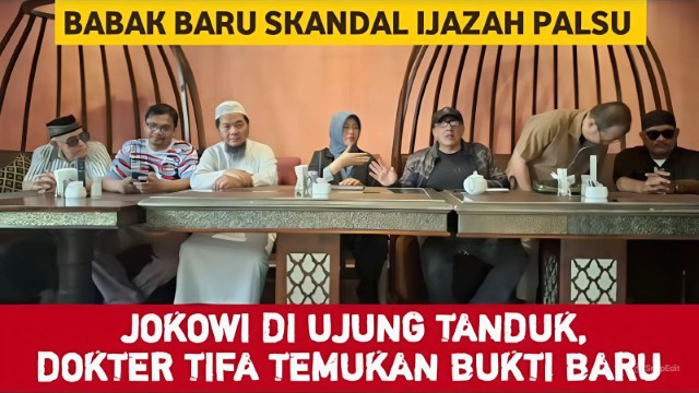 HOTNEWS! Dokter Tifa Klaim Pegang Bukti Baru Soal Keaslian Ijazah Jokowi: Tiga Bundel Data Dari Alumni UGM